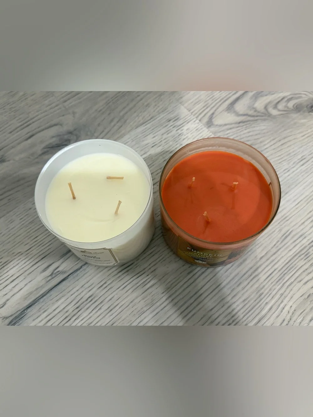 Bath & Body Works White Barn FALL PUMPKIN 3-Wick Candle LOT 6 RETIRED RARE NEW